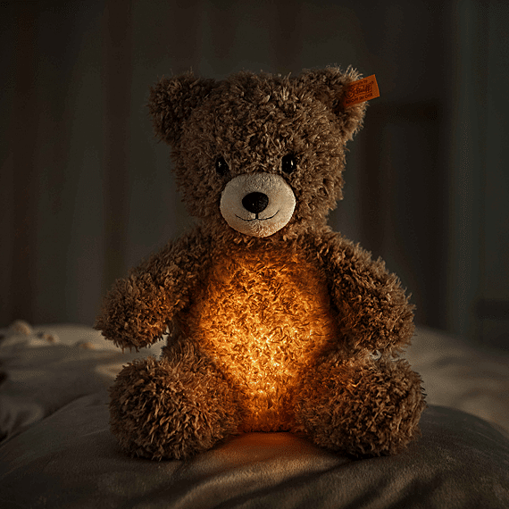 Knuffelbeer Met Lampje - Light At Night Caspar Teddy Bear Light Brown - 28 Cm