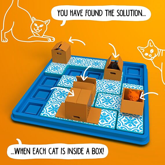 Puzzelspel Cats & Boxes - 60 Opdrachten