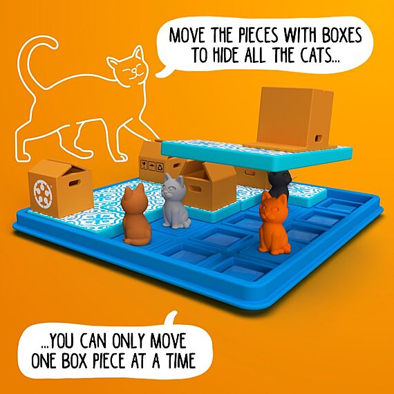 Puzzelspel Cats & Boxes - 60 Opdrachten