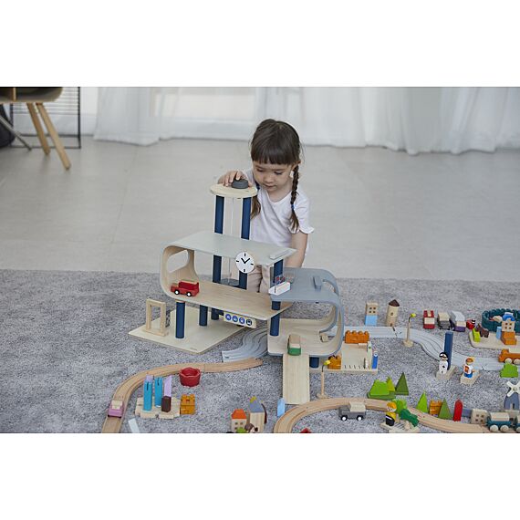 Centraal Station - Plantoys - Treinsporen en accessoires PlanToys - In den Olifant