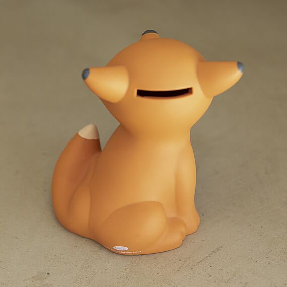 CESAR FOX ORANJE SPAARPOT LARGE | H 14 x Ø 10,5 cm - Spaarpotten AP Junior - In den Olifant