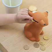 CESAR FOX ORANJE SPAARPOT LARGE | H 14 x Ø 10,5 cm - Spaarpotten AP Junior - In den Olifant