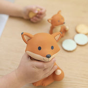 CESAR FOX ORANJE SPAARPOT LARGE | H 14 x Ø 10,5 cm - Spaarpotten AP Junior - In den Olifant