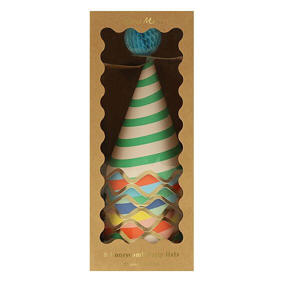 Feesthoedjes Stripe Party Hats - Set Van 8