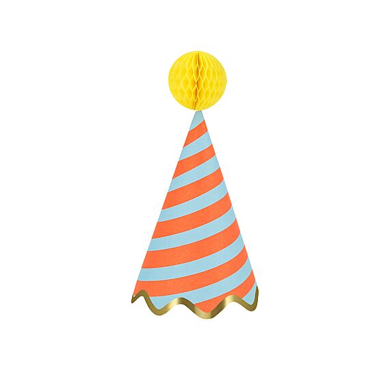 Feesthoedjes Stripe Party Hats - Set Van 8