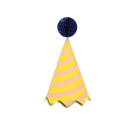 Feesthoedjes Stripe Party Hats - Set Van 8