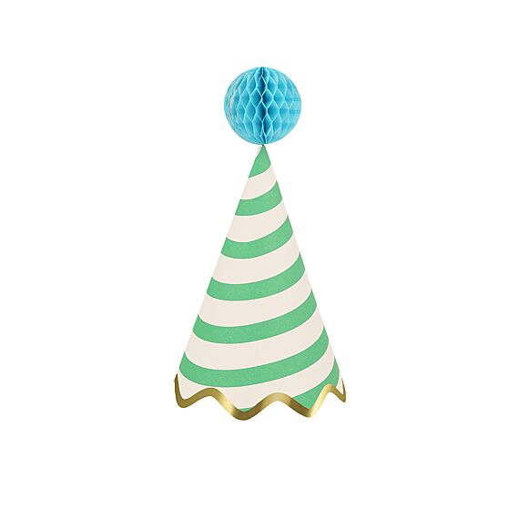 Feesthoedjes Stripe Party Hats - Set Van 8