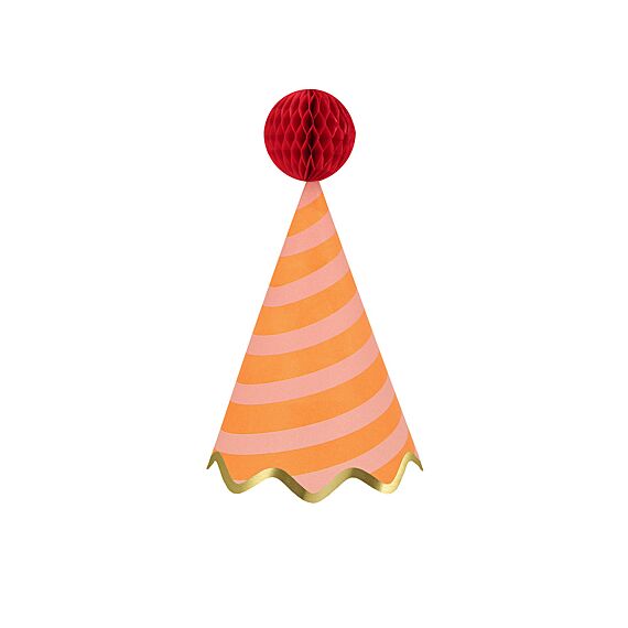 Feesthoedjes Stripe Party Hats - Set Van 8