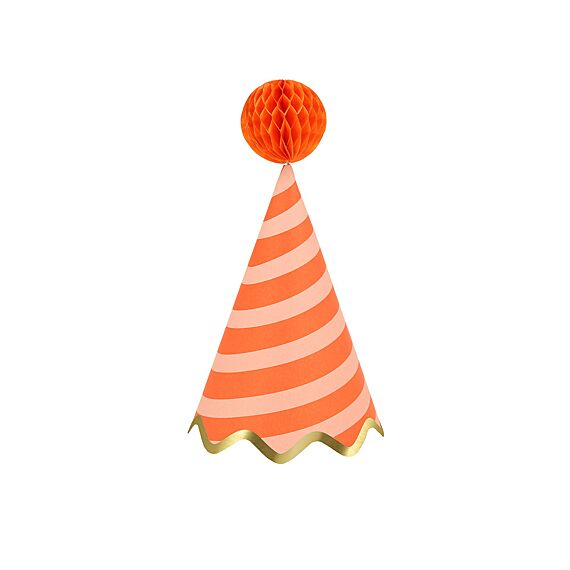 Feesthoedjes Stripe Party Hats - Set Van 8