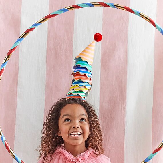 Feesthoedjes Stripe Party Hats - Set Van 8