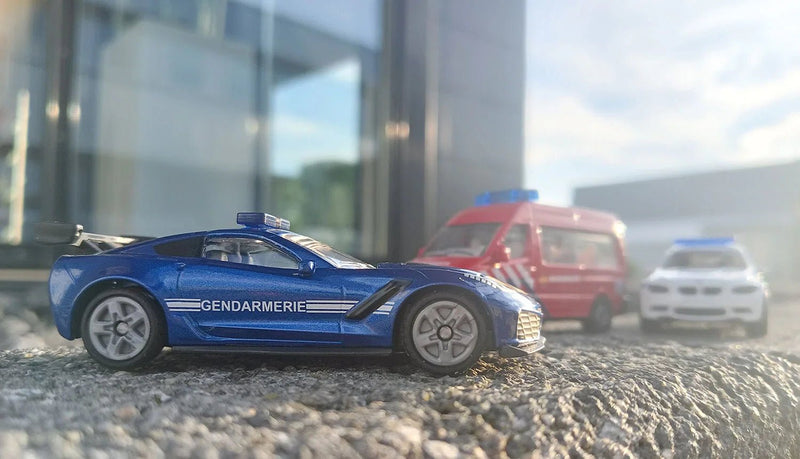 Chevrolet Corvette ZR1 Politie Frankrijk - Speelvoertuigen Siku - In den Olifant
