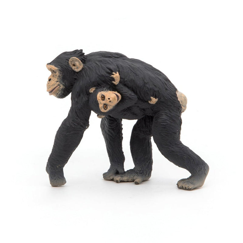 Chimpansee met haar baby - Wilde dieren Papo - In den Olifant