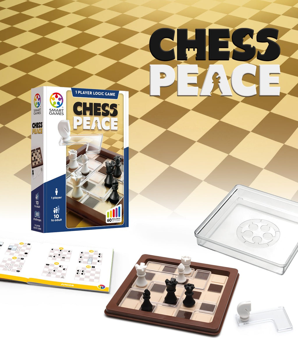 Compact denkspel Chess Peace - Breinpuzzels en tangram Smart - In den Olifant