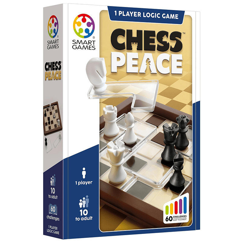 Compact denkspel Chess Peace - Breinpuzzels en tangram Smart - In den Olifant