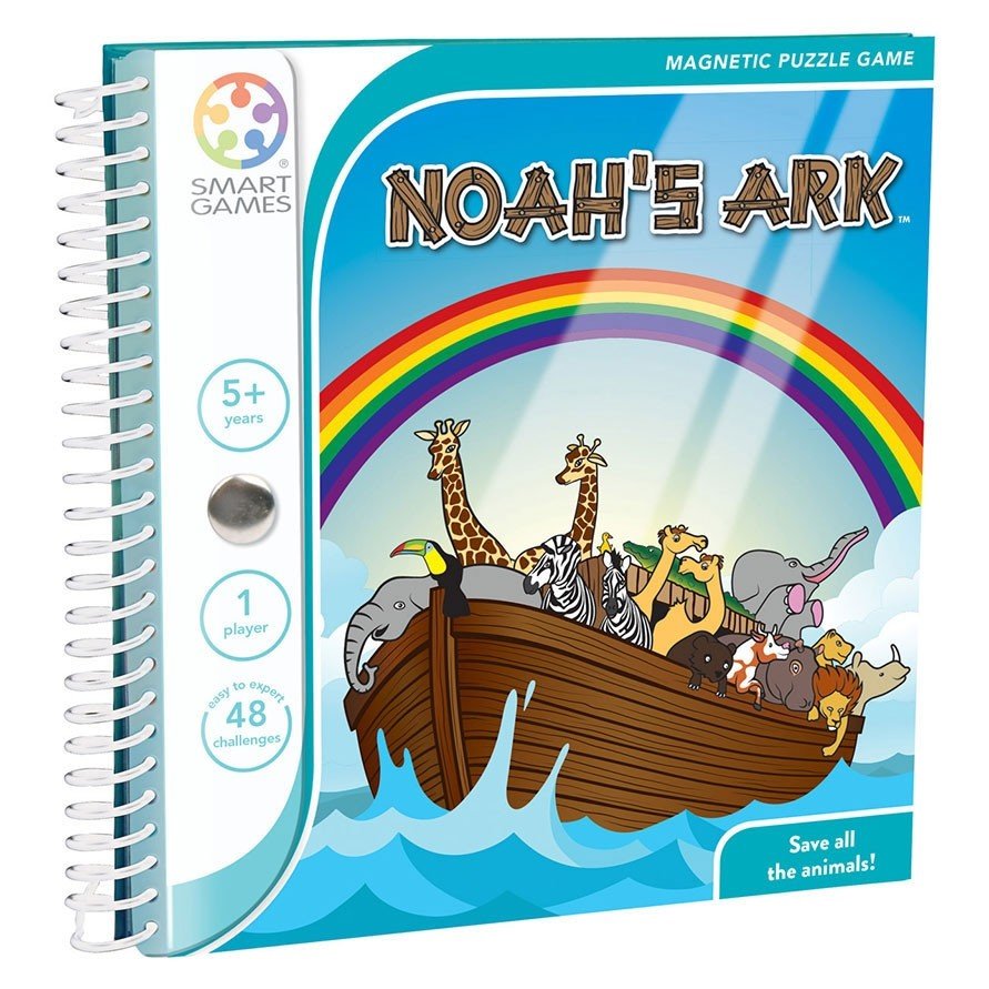 Compact puzzelspel - Noah's Ark - Breinpuzzels en tangram Smart - In den Olifant