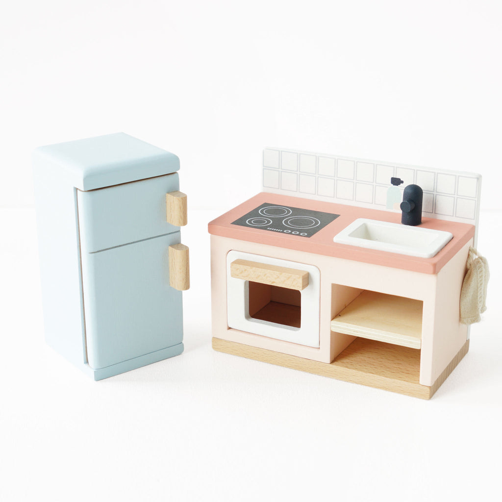 Complete houten meubelset voor het poppenhuis - Poppenhuismeubels en accessoires Le Toy Van - In den Olifant