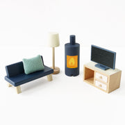Complete houten meubelset voor het poppenhuis - Poppenhuismeubels en accessoires Le Toy Van - In den Olifant