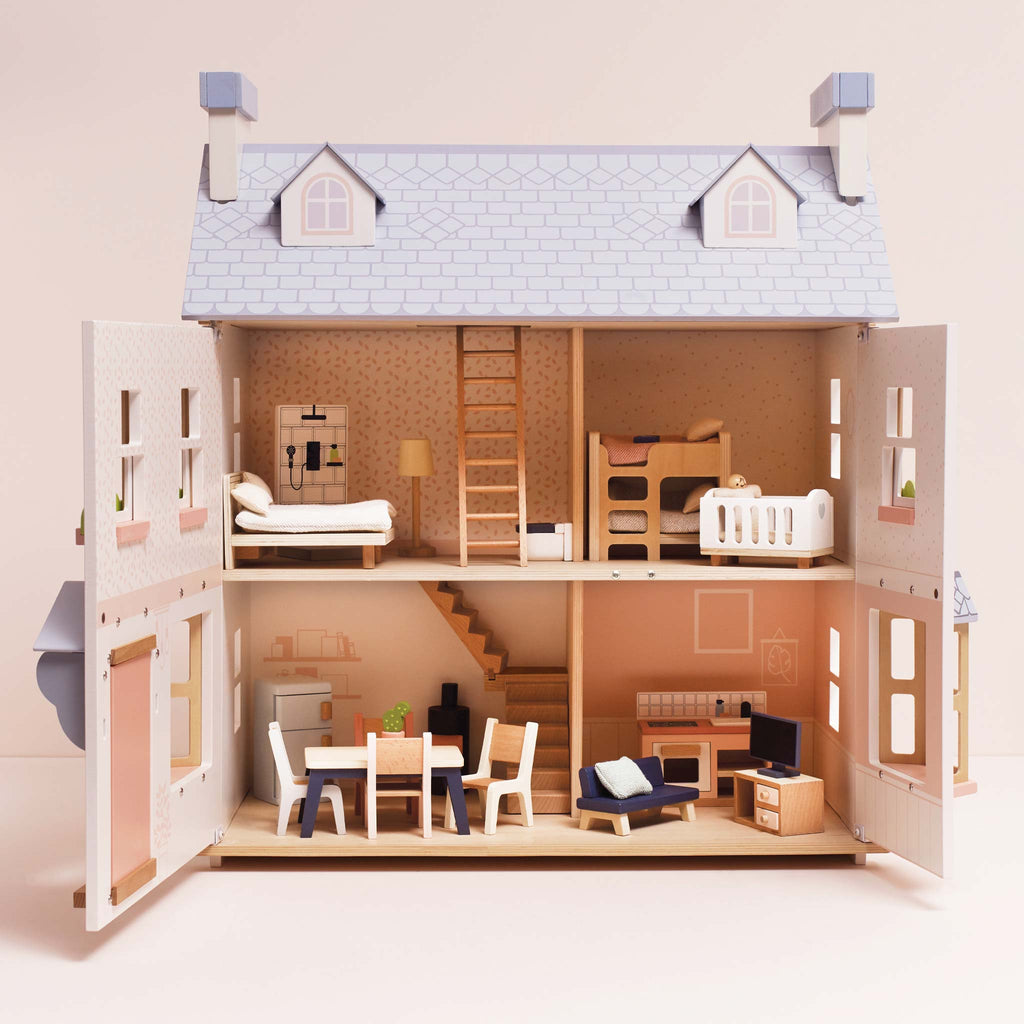Complete houten meubelset voor het poppenhuis - Poppenhuismeubels en accessoires Le Toy Van - In den Olifant