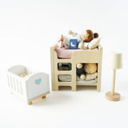 Complete houten meubelset voor het poppenhuis - Poppenhuismeubels en accessoires Le Toy Van - In den Olifant