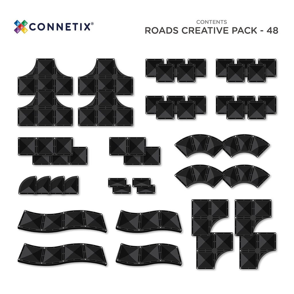 Magneetspeelgoed Creative Roads Pack - 48 stuks