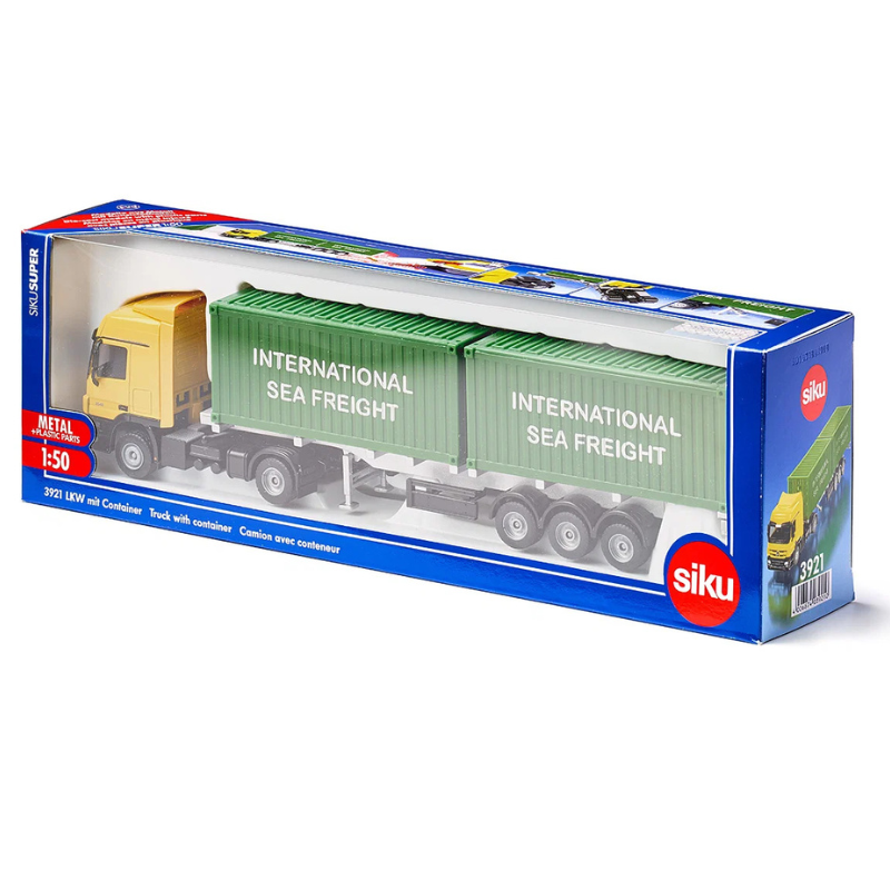 Containervrachtwagen 1:50 - Speelvoertuigen Siku - In den Olifant