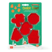 Cookie Time! Koekjesvormen met stempels Kerstmis - set van 5 - Cake - en koekjesvormen Legami - In den Olifant