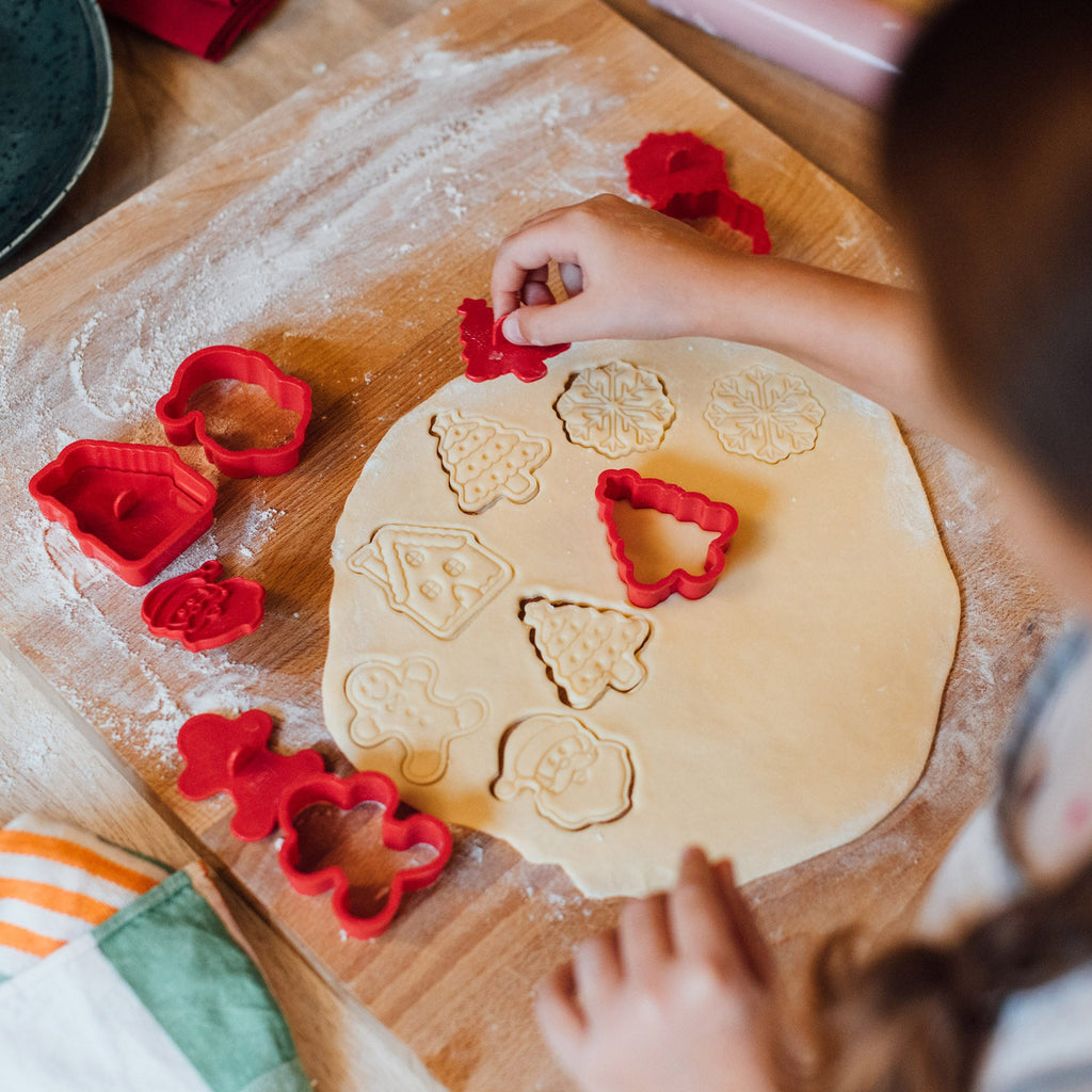 Cookie Time! Koekjesvormen met stempels Kerstmis - set van 5 - Cake - en koekjesvormen Legami - In den Olifant