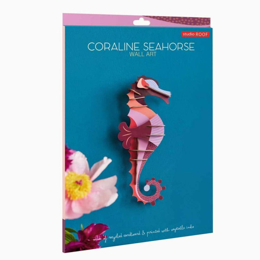 Muurdecoratie Wall Art Giant Sea Creatures - Coraline Seahorse