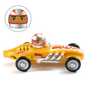 Crazy Motors raceauto - Yellow Super Speed - Auto's en voertuigen Djeco - In den Olifant