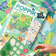 Creatieve Poster + 150 Stickers Jungle | 3 - 10 Jaar - Stickers en stickersets Poppik - In den Olifant
