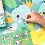 Creatieve Poster + 150 Stickers Jungle | 3 - 10 Jaar - Stickers en stickersets Poppik - In den Olifant