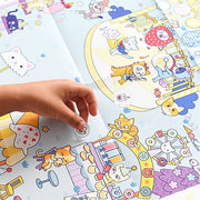 Creatieve Poster + 150 Stickers Kawai Party | 5 - 10 Jaar - Stickers en stickersets Poppik - In den Olifant