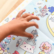 Creatieve Poster + 150 Stickers Kawai Party | 5 - 10 Jaar - Stickers en stickersets Poppik - In den Olifant