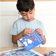 Creatieve Poster + 150 Stickers Sea | 3 - 10 Jaar - Stickers en stickersets Poppik - In den Olifant