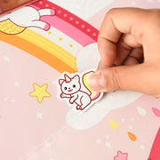 Creatieve Poster + 150 Stickers Unicorns | 5 - 10 Jaar - Stickers en stickersets Poppik - In den Olifant