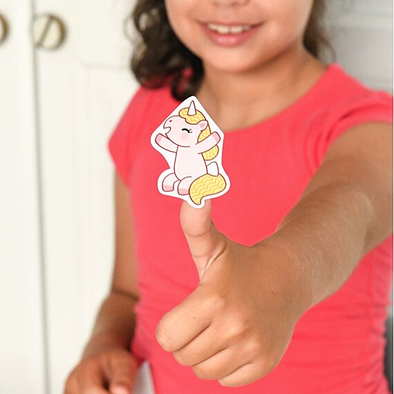 Creatieve Poster + 150 Stickers Unicorns | 5 - 10 Jaar - Stickers en stickersets Poppik - In den Olifant