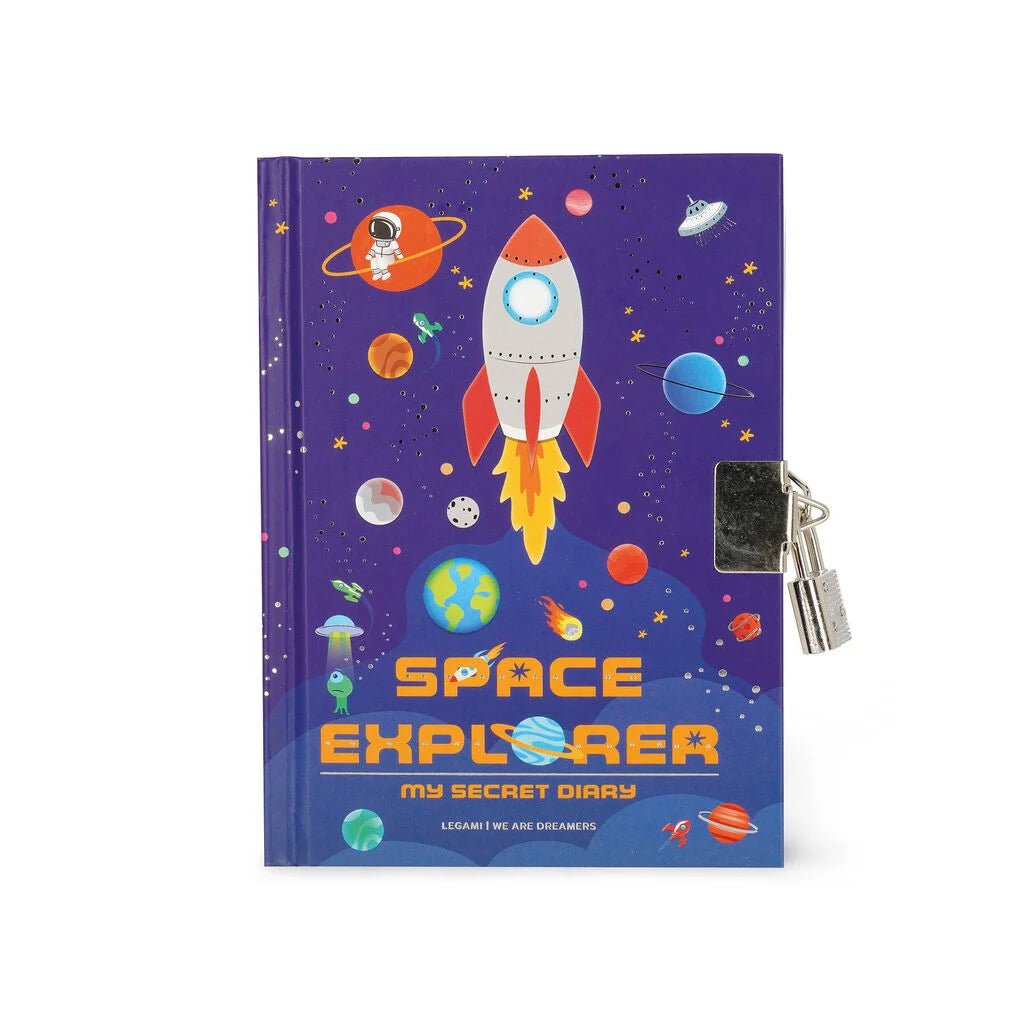 Dagboek met slotje My Secret Diary - Space - Vrienden- en dagboeken Legami - In den Olifant