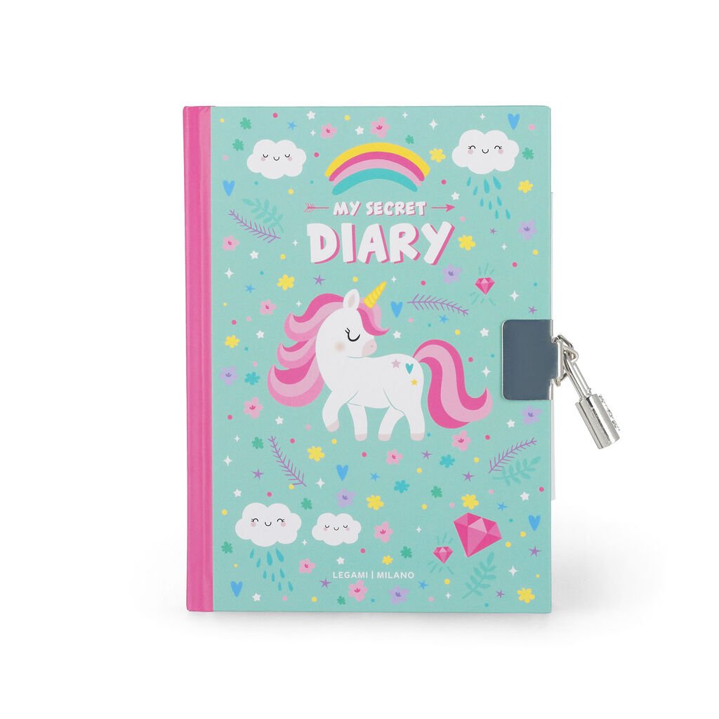 Dagboek met slotje My Secret Diary - Unicorn - Vrienden- en dagboeken Legami - In den Olifant