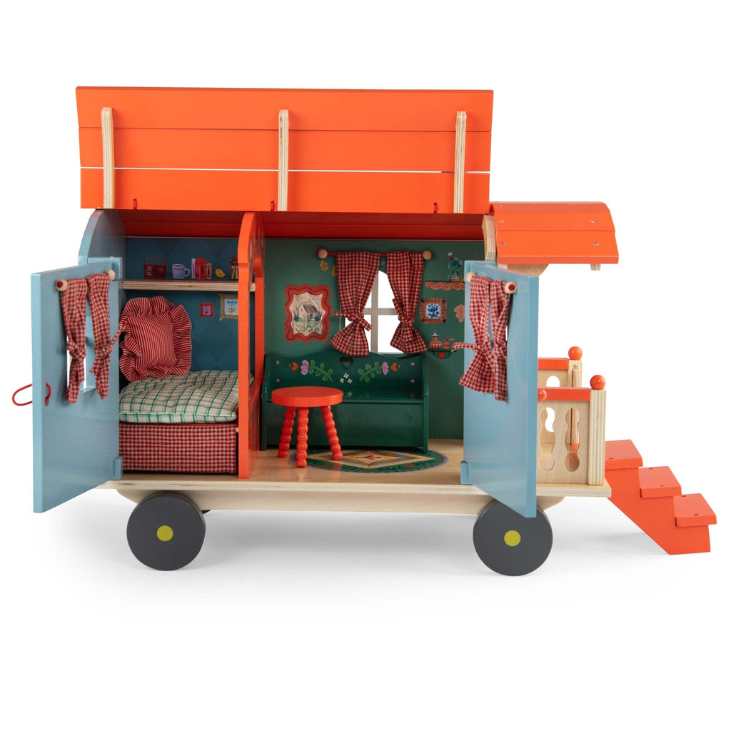 De woonwagen Les Minouchkas - Poppenhuismeubels en accessoires Moulin Roty - In den Olifant