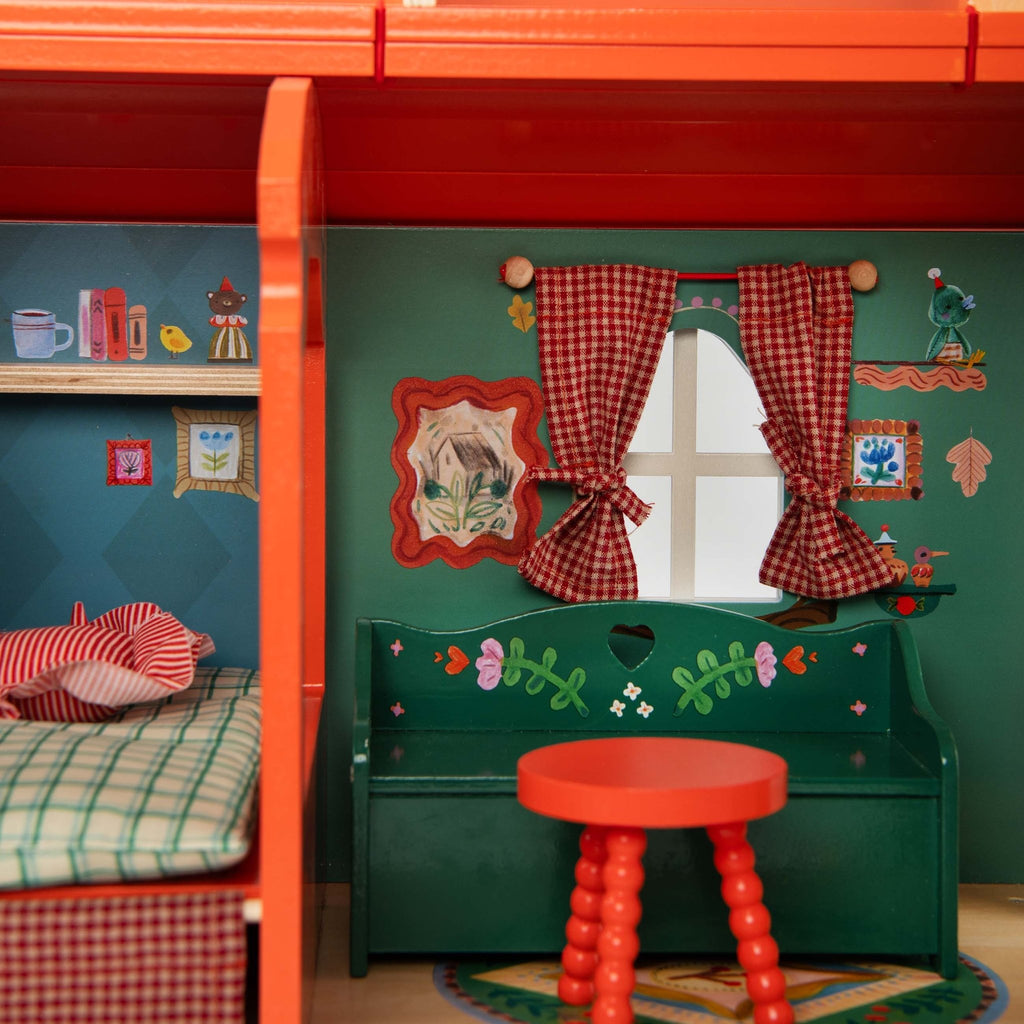 De woonwagen Les Minouchkas - Poppenhuismeubels en accessoires Moulin Roty - In den Olifant