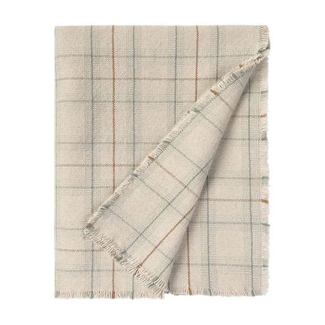 Deken Handloom Plaid Tartan Blue Sage - 140 x 200 cm - Dekens en plaids Lorena Canals - In den Olifant
