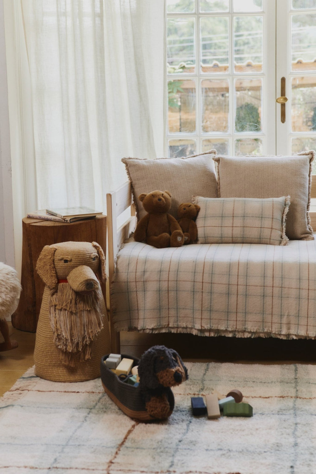 Deken Handloom Plaid Tartan Blue Sage - 140 x 200 cm - Dekens en plaids Lorena Canals - In den Olifant