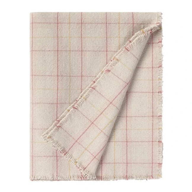 Deken Handloom Plaid Tartan Rose - 140 x 200 cm - Dekens en plaids Lorena Canals - In den Olifant