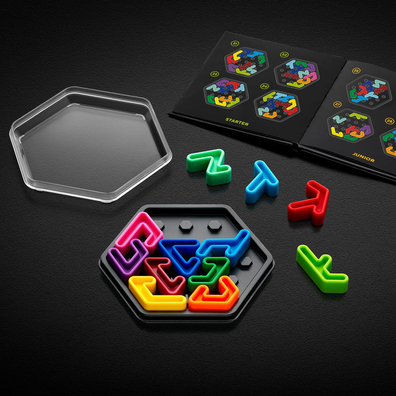 Denkspel IQ Deluxe - Hexa - Breinpuzzels en tangram Smart - In den Olifant