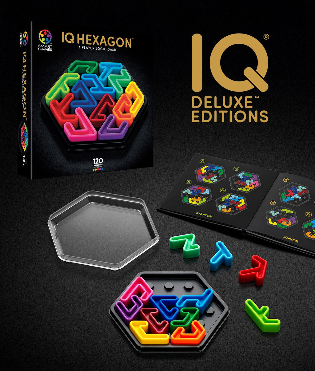 Denkspel IQ Deluxe - Hexa - Breinpuzzels en tangram Smart - In den Olifant