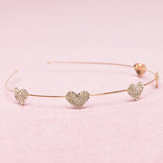 Diadeem Boutique Rhinestone Heart Headband - Haarspeldjes en diadeems Great Pretenders - In den Olifant