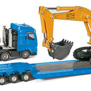 Dieplader met graafmachine 1:87 - Onaf Siku - In den Olifant