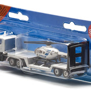 Dieplader met helikopter - Auto's en voertuigen Siku - In den Olifant