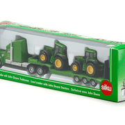 Dieplader met John Deere tractoren 1:87 - Speelvoertuigen Siku - In den Olifant