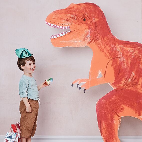 Set Van 8 Feesthoedjes | Dinosaur Kingdom Party Hats